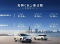 比亚迪海狮06 DM-i/EV上市，售价13.98万起